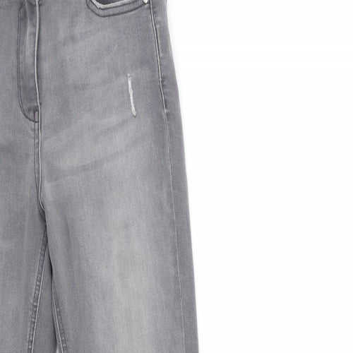 Papaya Womens Grey  Denim Skinny Jeans Size 8 L30 in