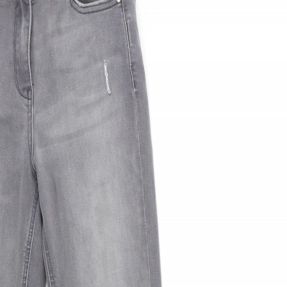 Papaya Womens Grey  Denim Skinny Jeans Size 8 L30 in