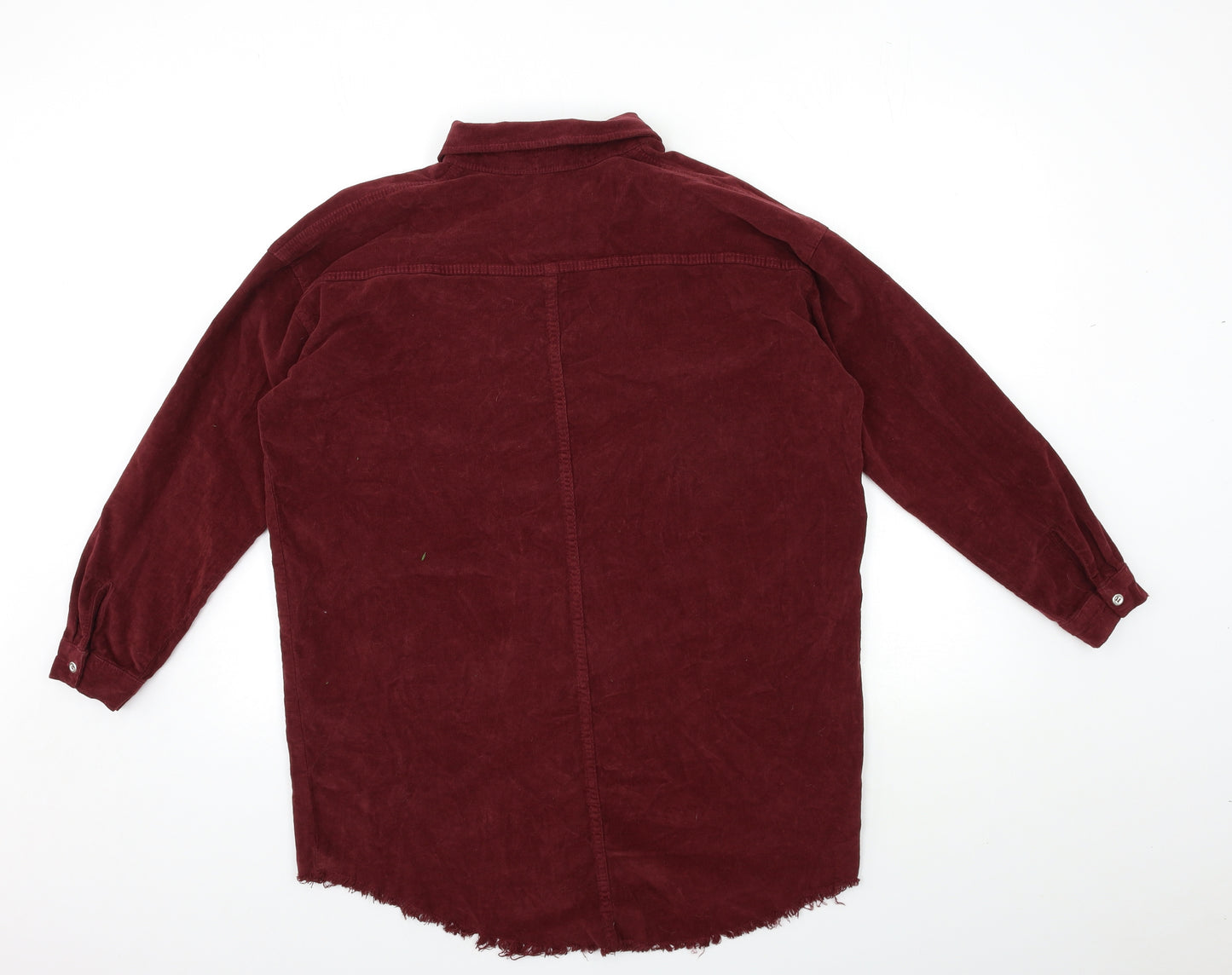 Select Womens Red  Corduroy Shirt Dress  Size 8