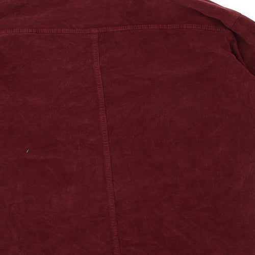 Select Womens Red  Corduroy Shirt Dress  Size 8