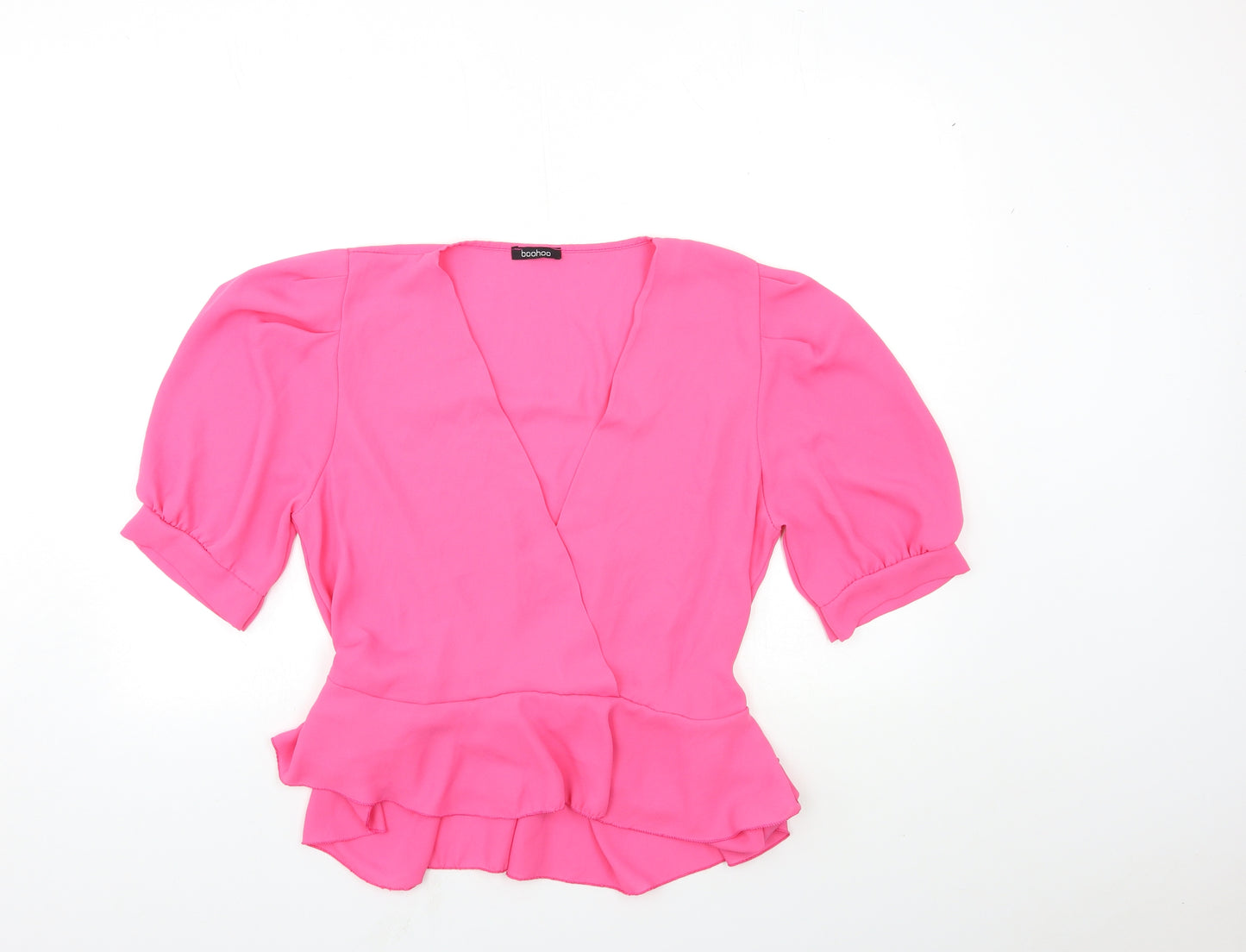 Boohoo Womens Pink   Basic Blouse Size 18
