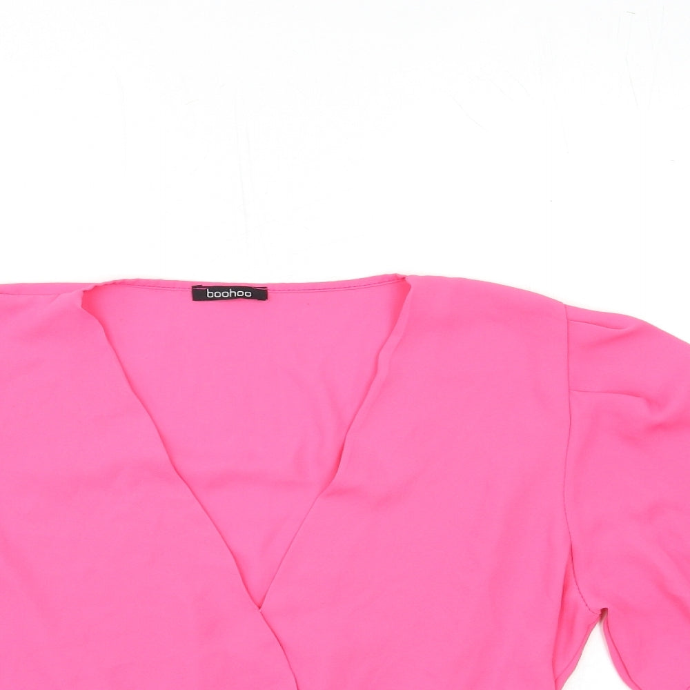 Boohoo Womens Pink   Basic Blouse Size 18