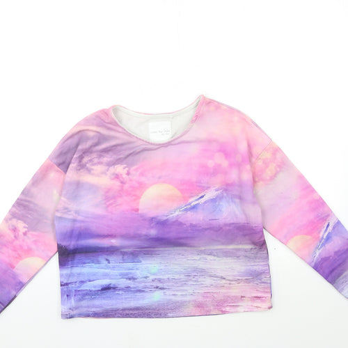 NEXT Girls Pink Geometric  Basic T-Shirt Size 12 Years