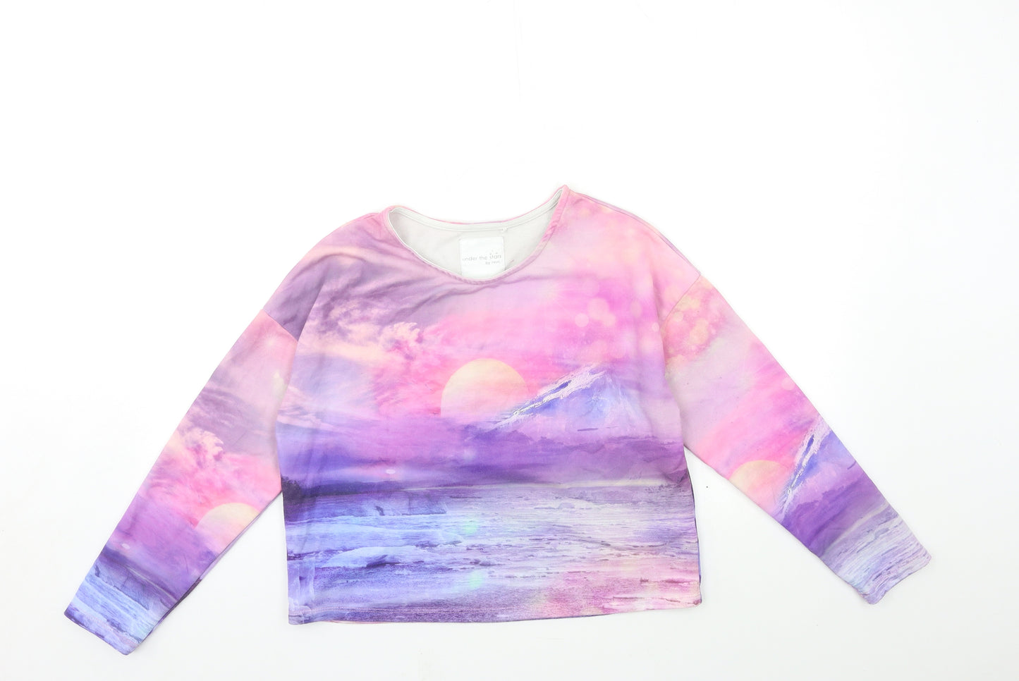NEXT Girls Pink Geometric  Basic T-Shirt Size 12 Years