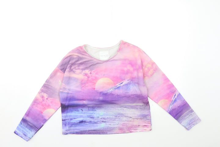 NEXT Girls Pink Geometric  Basic T-Shirt Size 12 Years