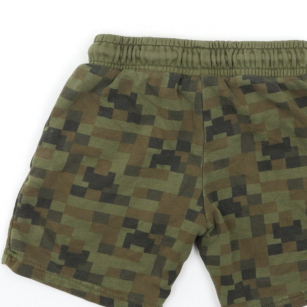 George Boys Grey Check  Sweat Shorts Size 7-8 Years