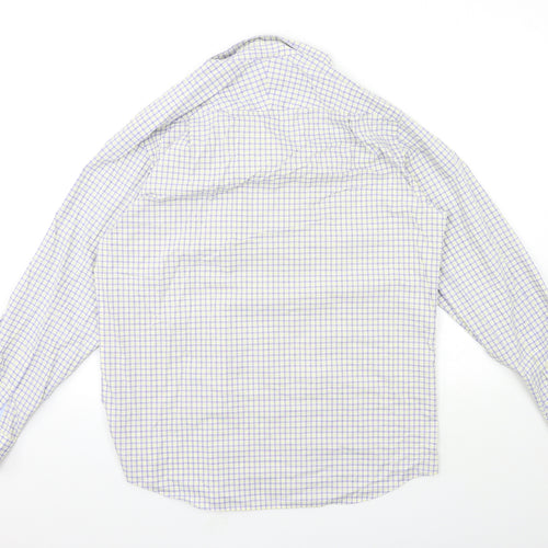 Charles Tyrwhitt Mens Blue Check   Button-Up Size M