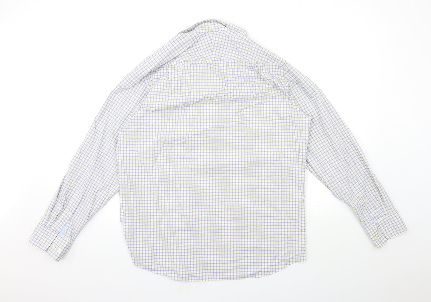 Charles Tyrwhitt Mens Blue Check   Button-Up Size M