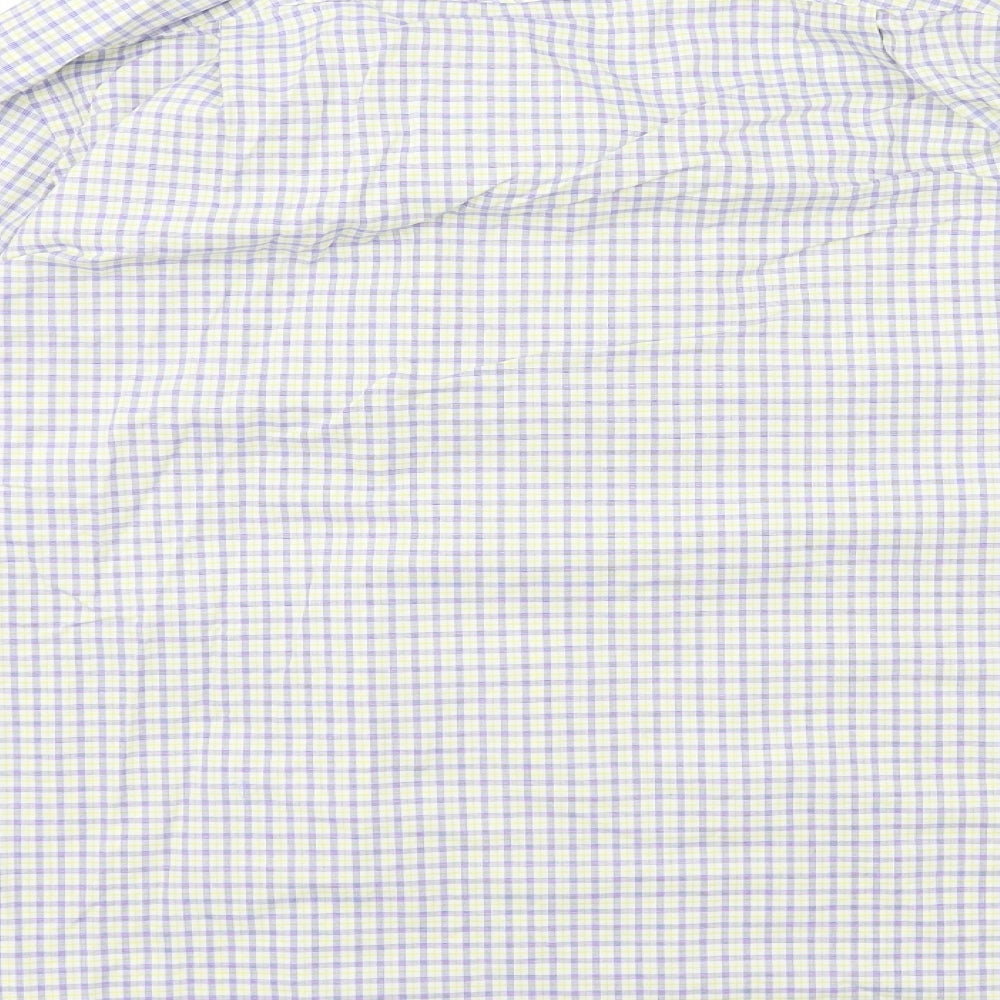 Charles Tyrwhitt Mens Blue Check   Button-Up Size M