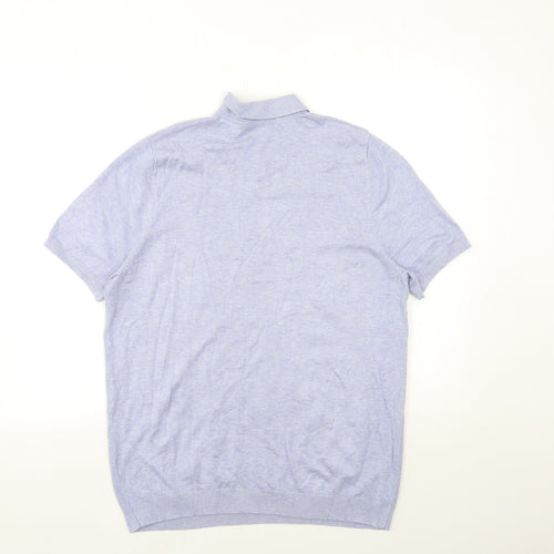 New Look Mens Blue  Knit Pullover Jumper Size L
