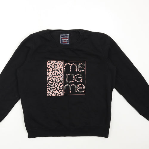 SUPER PREMIUM Womens Black   Pullover Sweatshirt Size XL