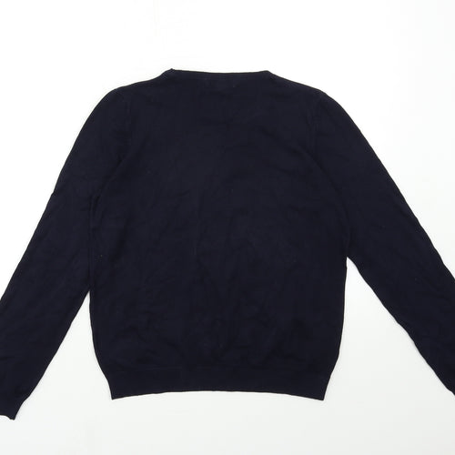 H&M Womens Blue  Knit Pullover Jumper Size M