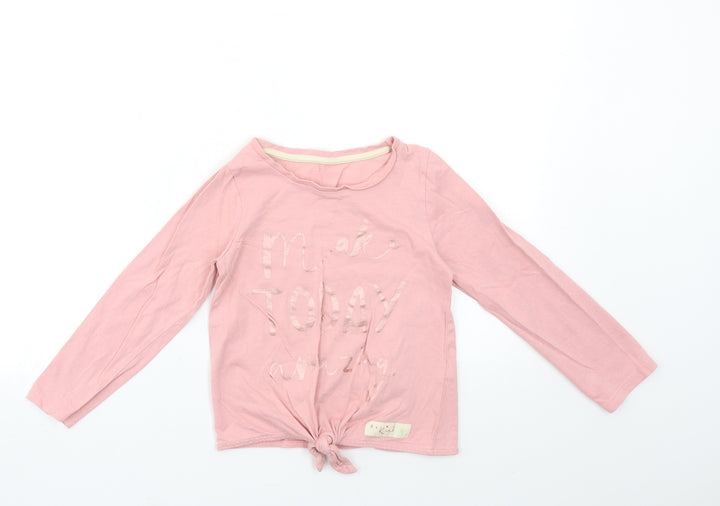 Nutmeg Girls Pink   Basic T-Shirt Size 5-6 Years