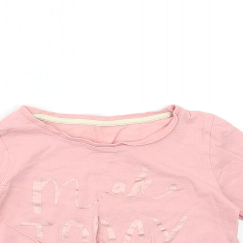 Nutmeg Girls Pink   Basic T-Shirt Size 5-6 Years