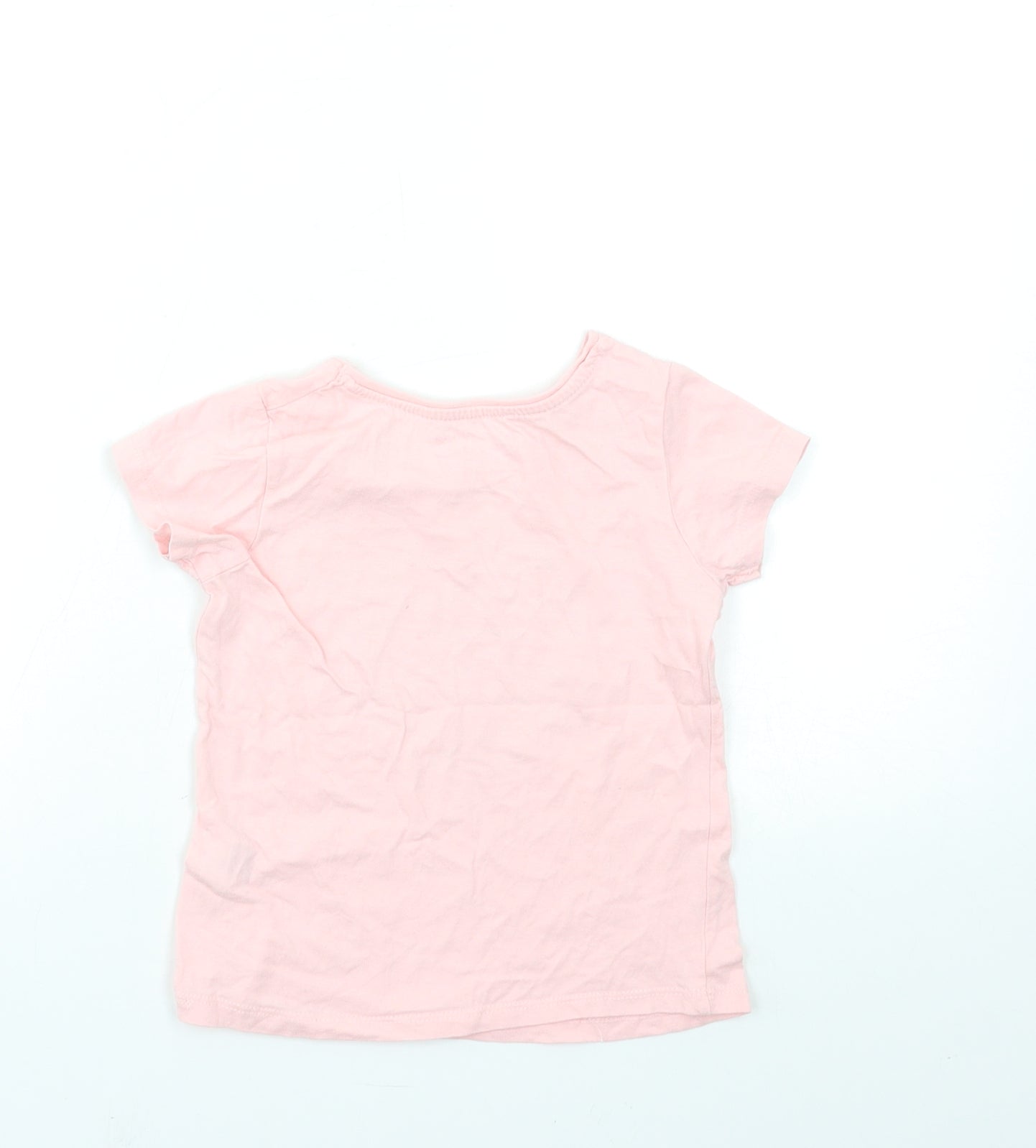 Primark Girls Pink   Basic T-Shirt Size 4-5 Years