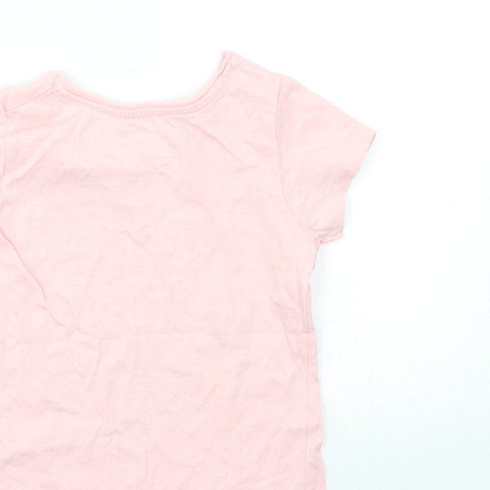 Primark Girls Pink   Basic T-Shirt Size 4-5 Years