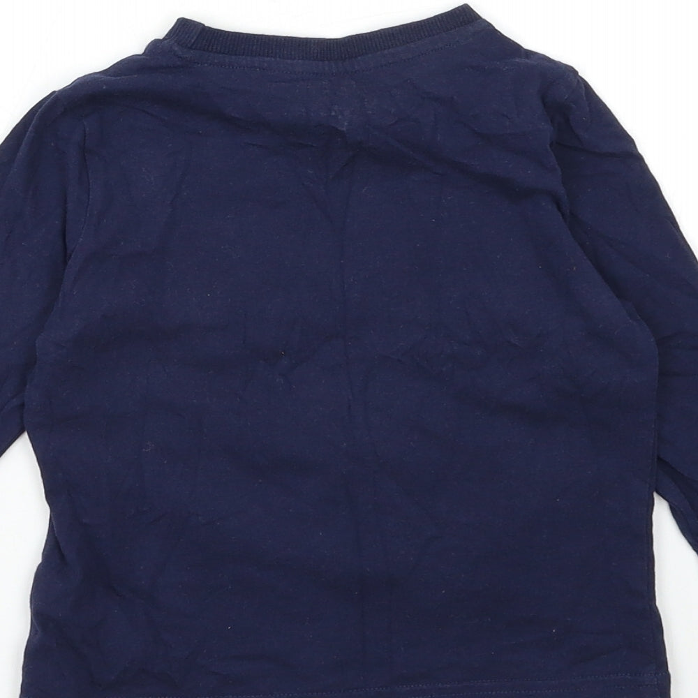 F&F Boys Blue   Basic T-Shirt Size 2-3 Years  - Christmas