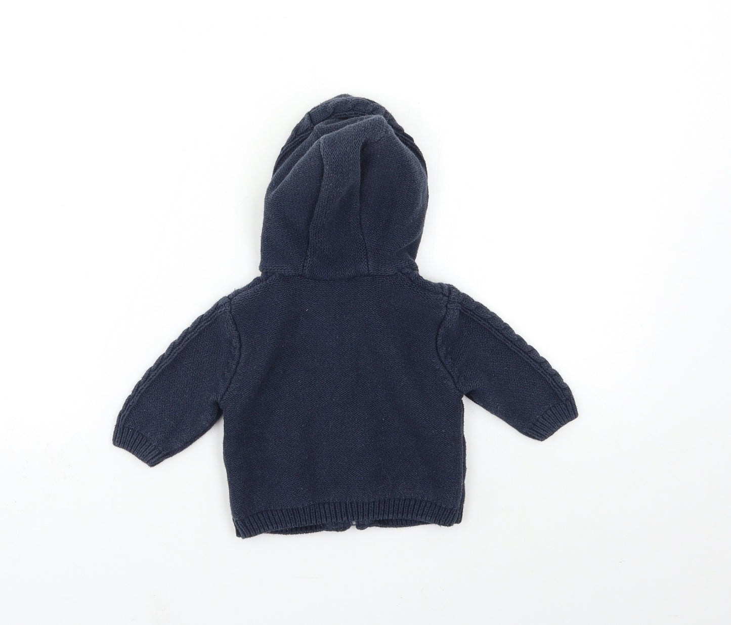 Nutmeg Baby Blue  Knit Cardigan Jumper Size 0-3 Months