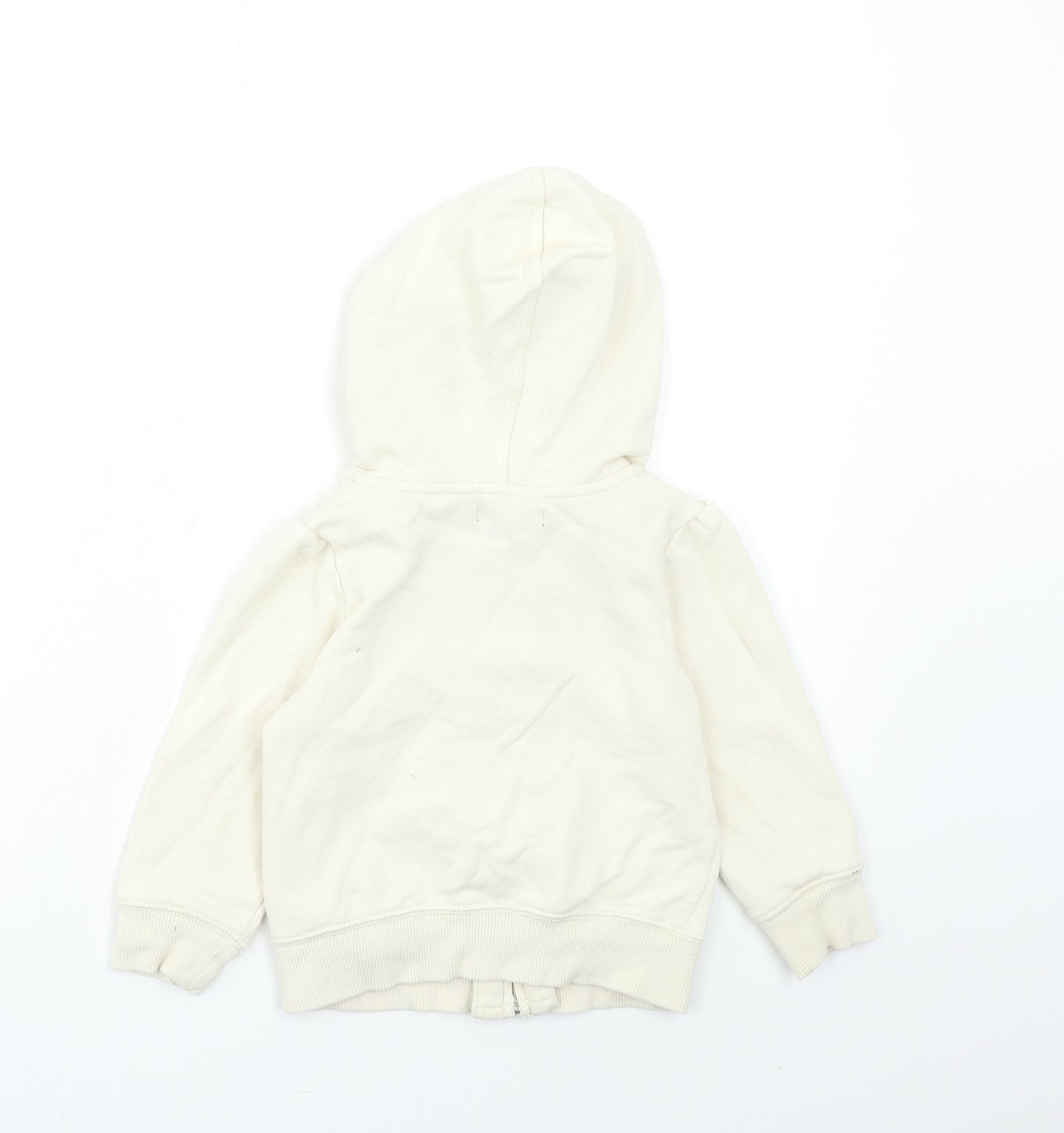 Gap Girls White   Full Zip Hoodie Size 3 Years