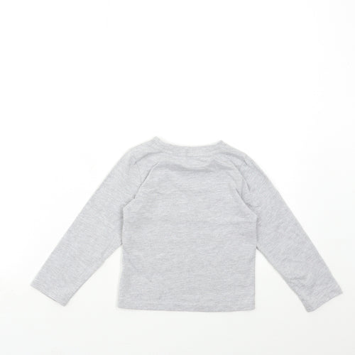 Primark Boys Grey   Basic T-Shirt Size 4-5 Years