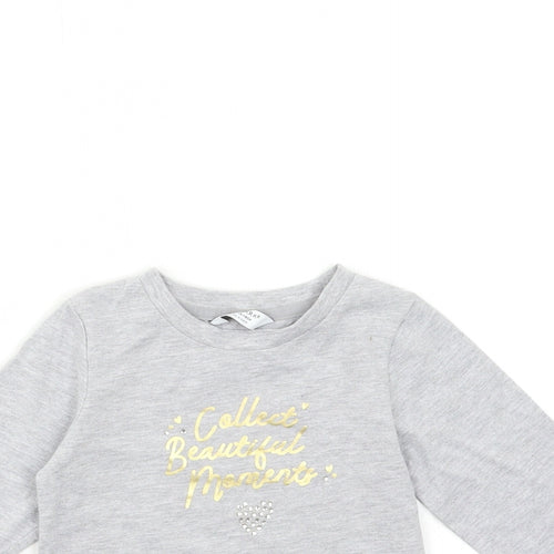 Primark Boys Grey   Basic T-Shirt Size 4-5 Years