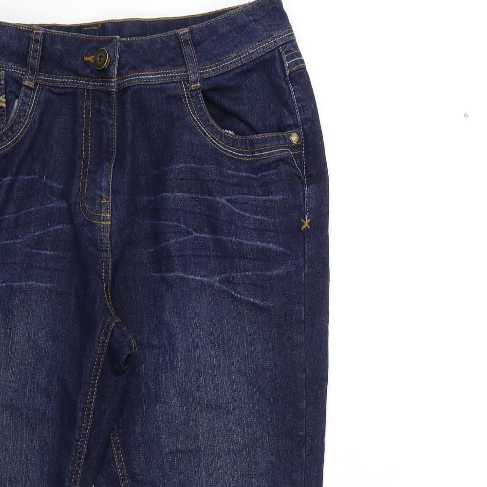 NEXT Womens Blue  Denim Cropped Jeans Size 12 L22 in