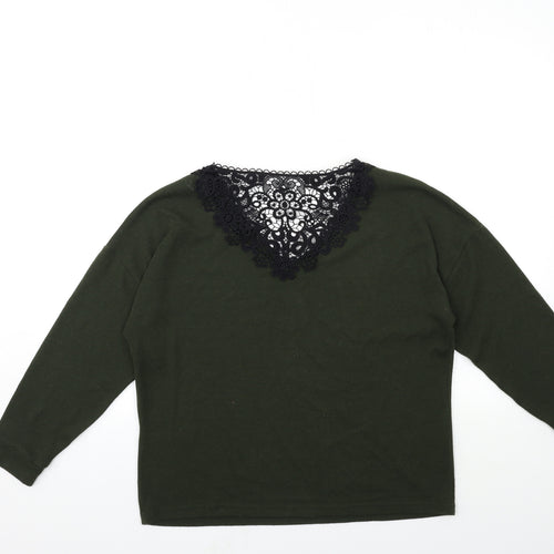 Dorothy Perkins Womens Green  Knit Pullover Jumper Size 8
