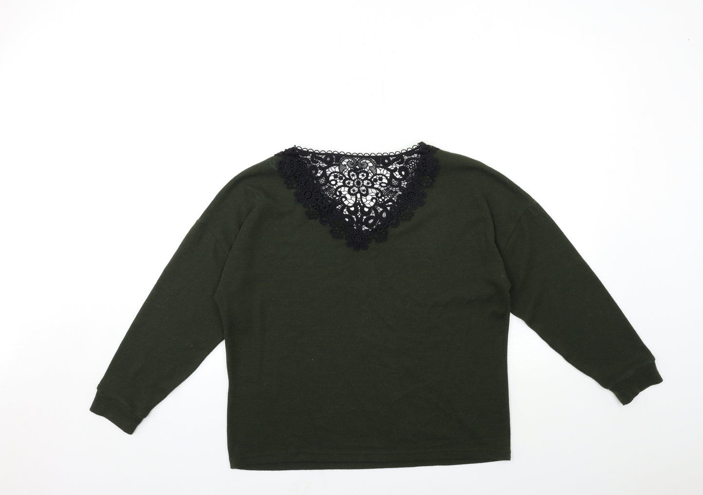 Dorothy Perkins Womens Green  Knit Pullover Jumper Size 8