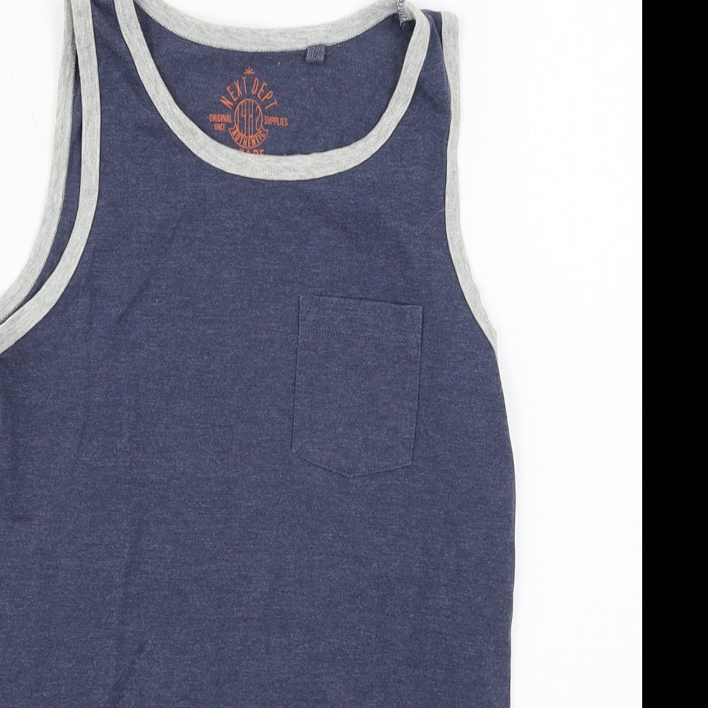 NEXT Boys Blue  Jersey Basic Tank Size 10 Years