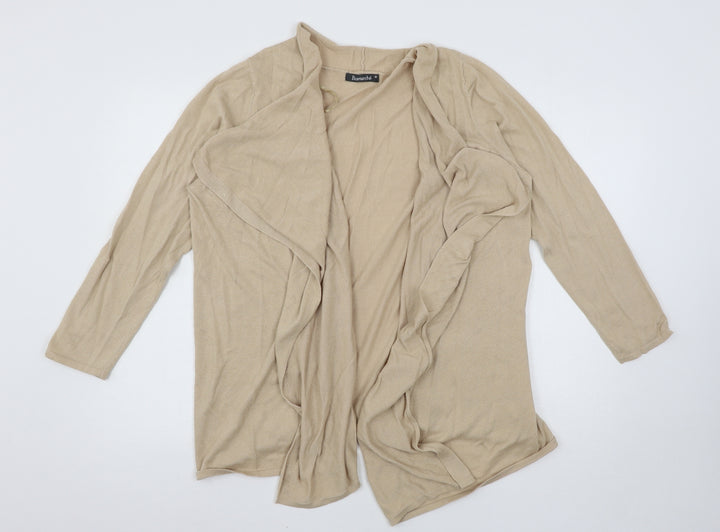 Bonmarché Womens Beige  Knit Cardigan Jumper Size M