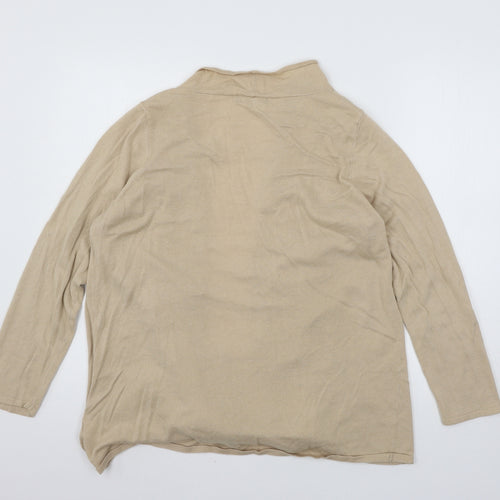 Bonmarché Womens Beige  Knit Cardigan Jumper Size M