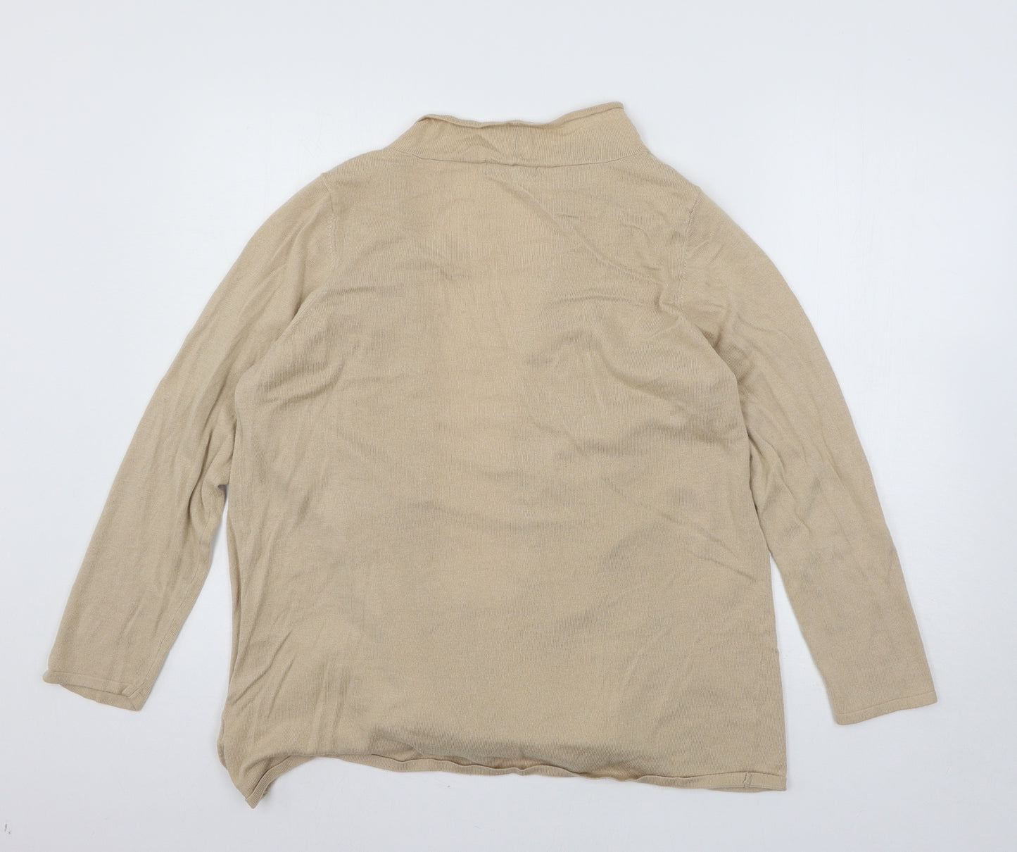 Bonmarché Womens Beige  Knit Cardigan Jumper Size M