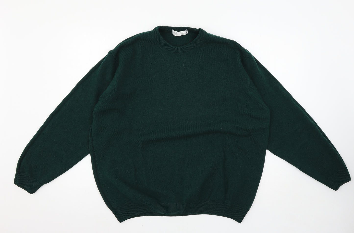 St Michael Mens Green  Knit Pullover Jumper Size XL
