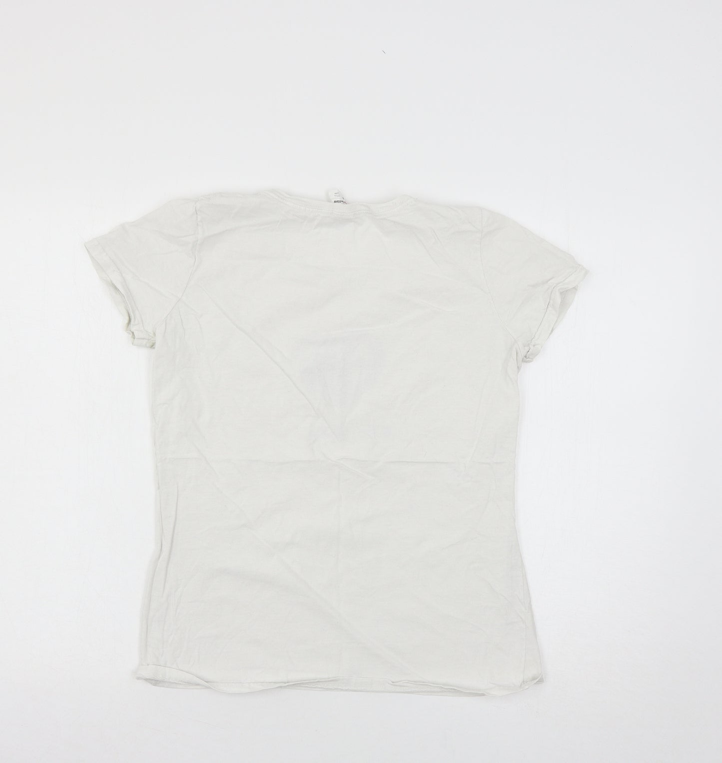 Fruit of the Loom Womens White  Jersey Basic T-Shirt Size M  - Be Women