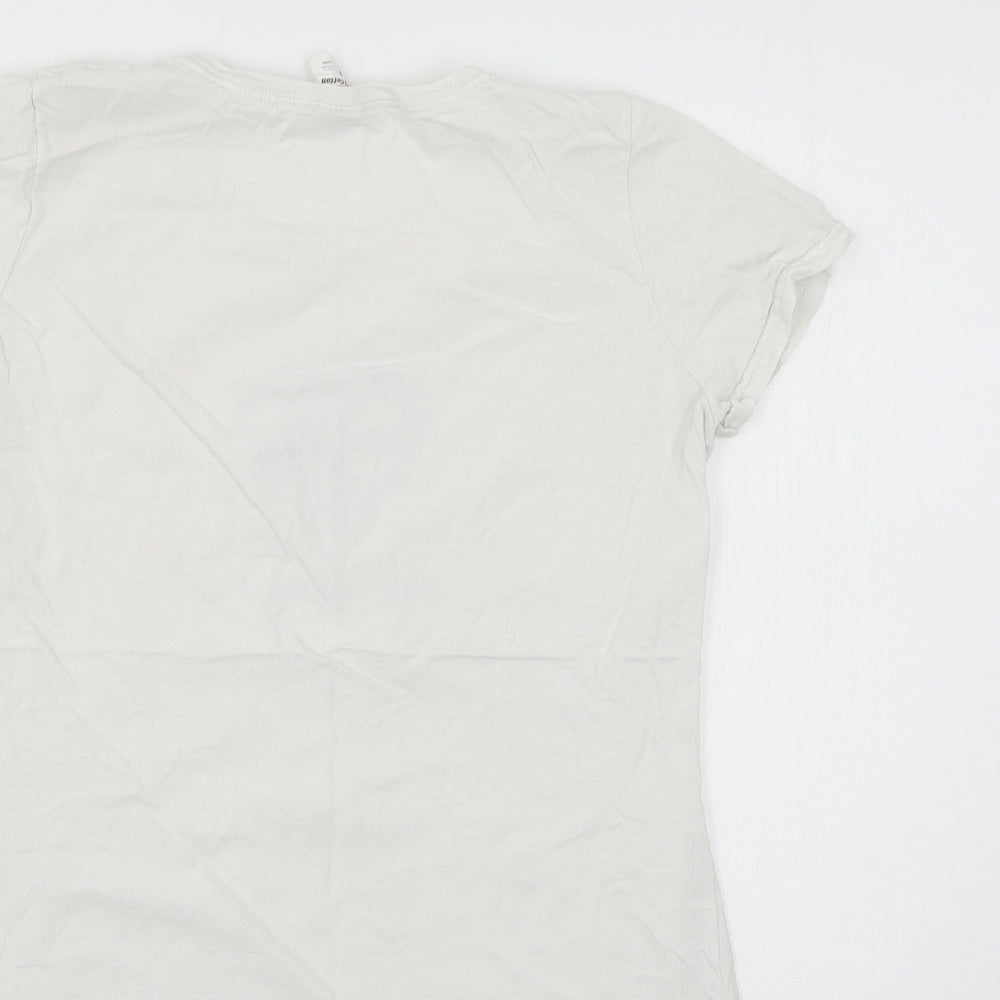 Fruit of the Loom Womens White  Jersey Basic T-Shirt Size M  - Be Women