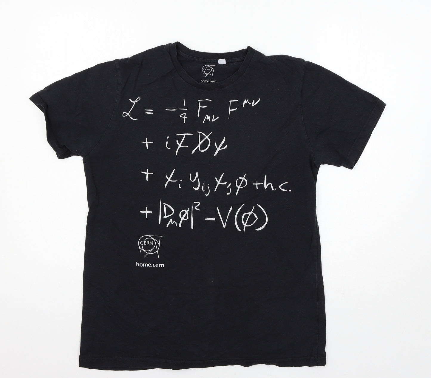 Cern Mens Black  Jersey  T-Shirt Size M  - Equation