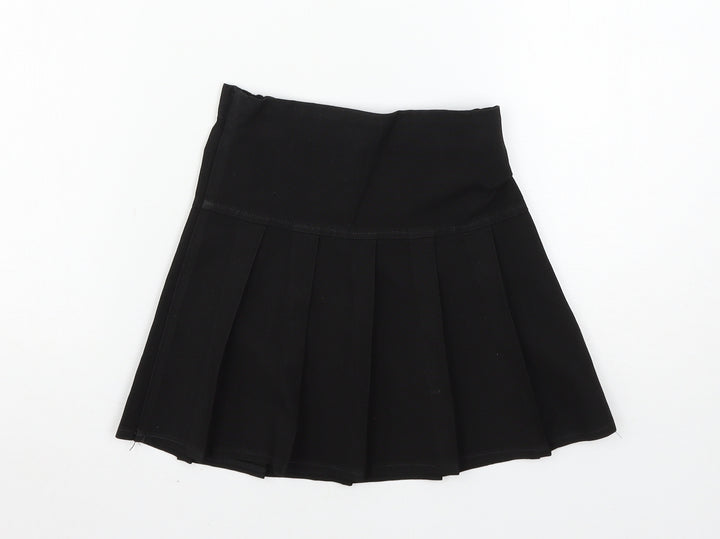 Marks and Spencer Girls Black   Flare Skirt Size 6 Years