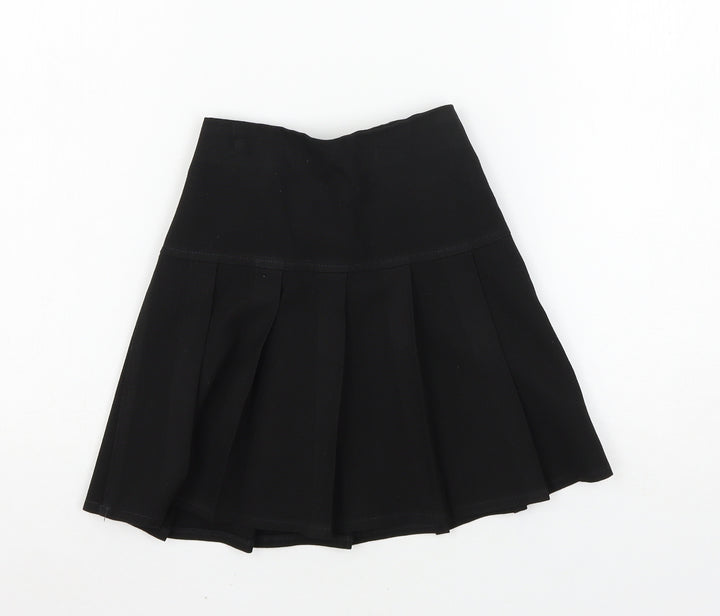 Marks and Spencer Girls Black   Flare Skirt Size 6 Years