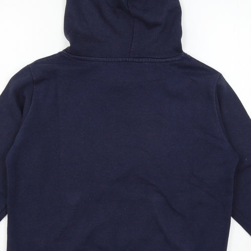 FC Barcelona Boys Blue  Jersey Pullover Hoodie Size 10-11 Years