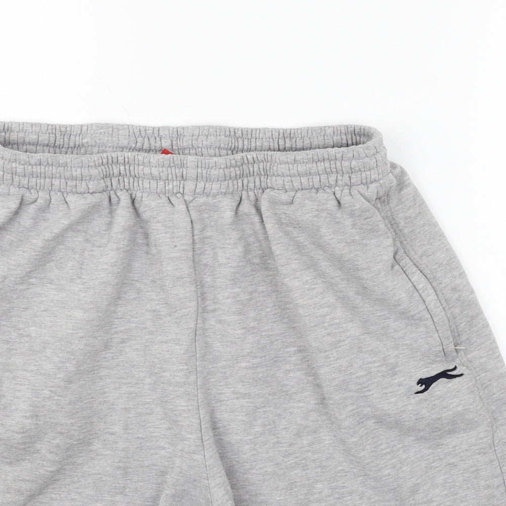 Slazenger Mens Grey  Jersey Sweat Shorts Size XL