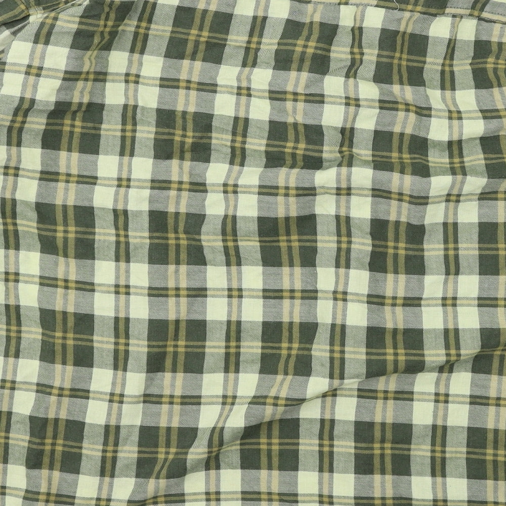Champion Mens Gold Check   Button-Up Size 3XL
