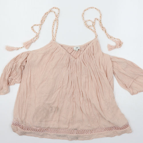 River Island Womens Pink   Basic Blouse Size 10