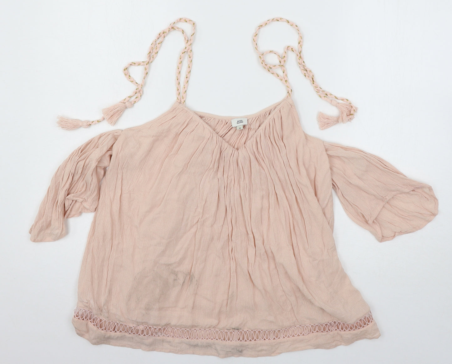 River Island Womens Pink   Basic Blouse Size 10