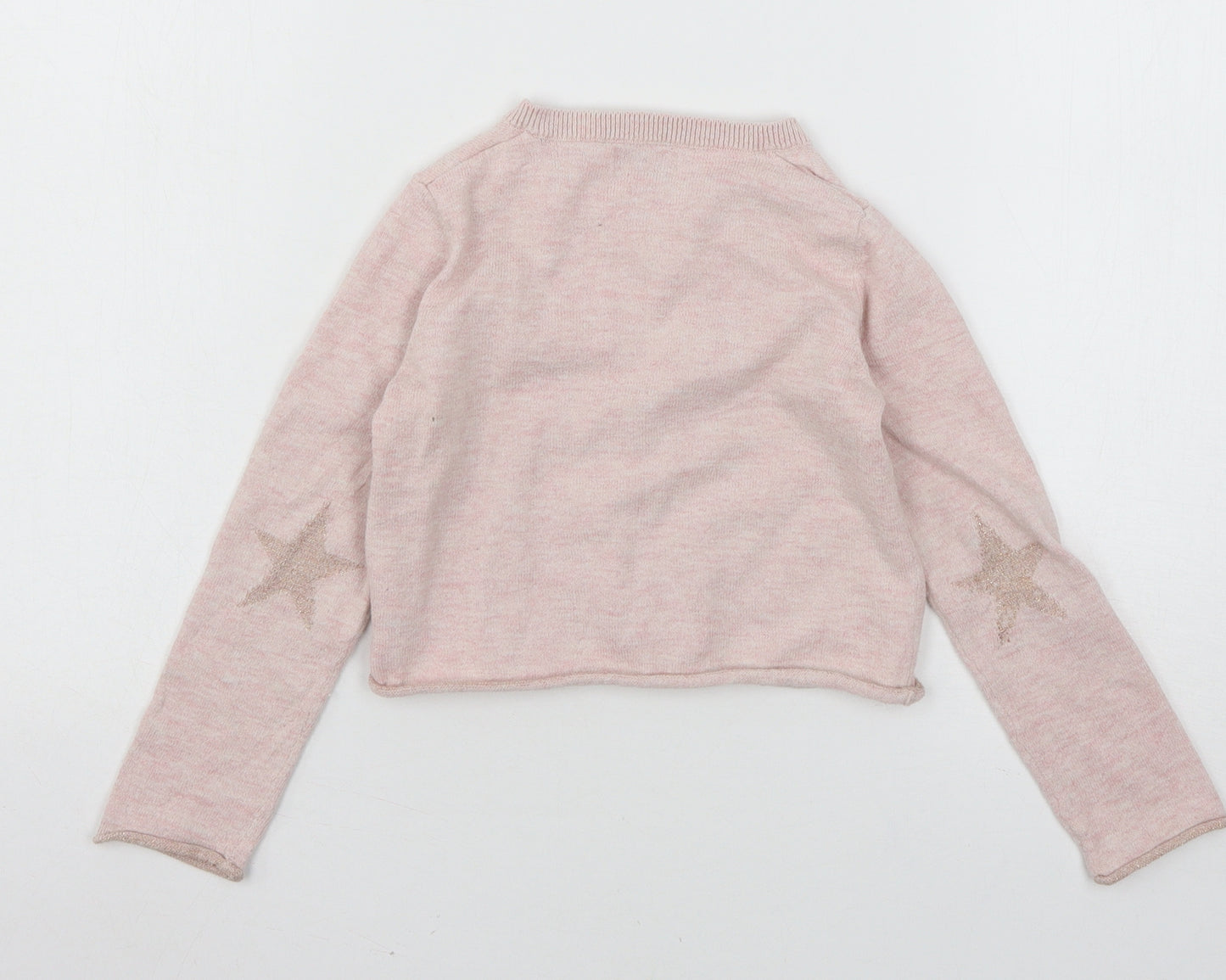 NEXT Girls Pink  Knit Cardigan Jumper Size 4-5 Years