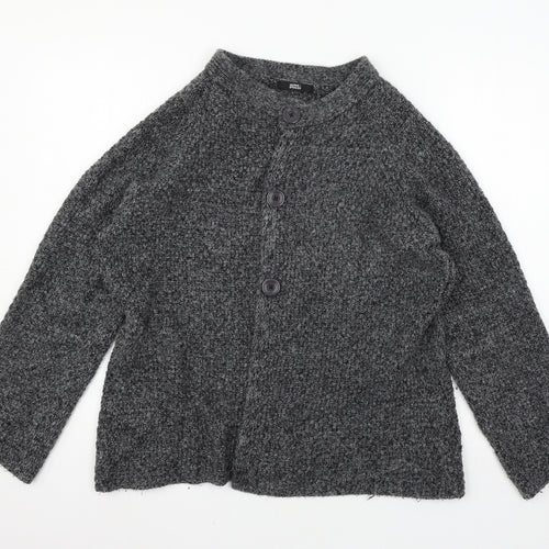 Marks and Spencer Womens Grey  Knit Cardigan Jumper Size 16