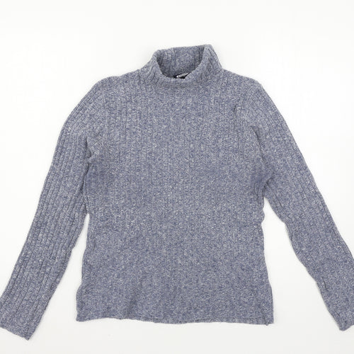 Pilot Womens Blue  Knit Pullover Jumper Size 14