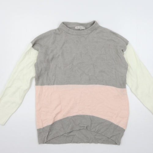 Nutmeg Womens Grey  Knit Pullover Jumper Size 14