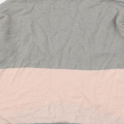 Nutmeg Womens Grey  Knit Pullover Jumper Size 14