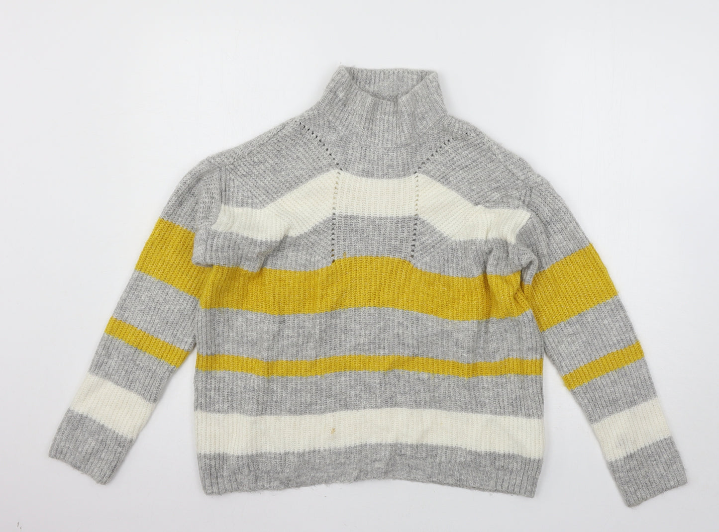 Matalan Womens Multicoloured Striped Knit Pullover Jumper Size M