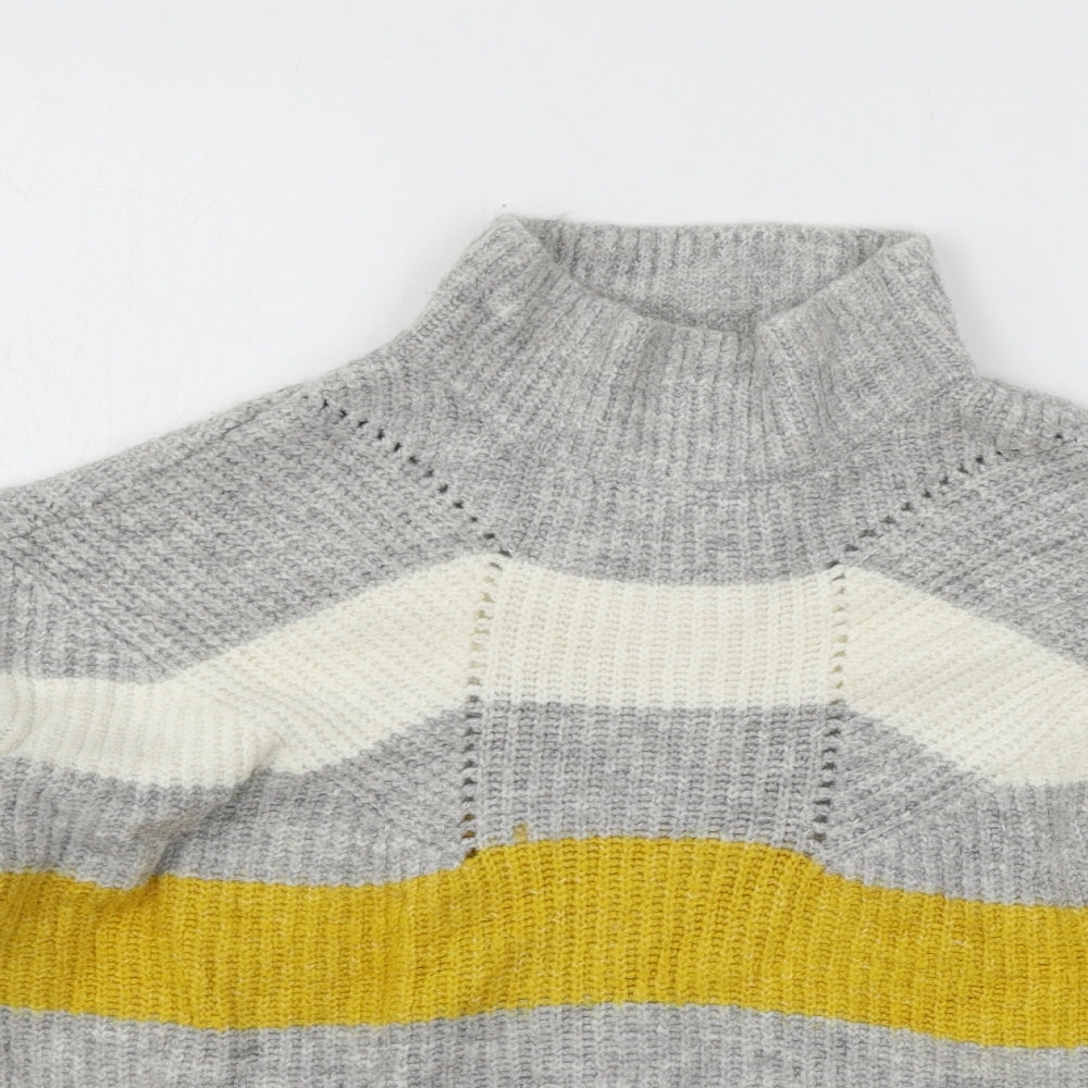 Matalan Womens Multicoloured Striped Knit Pullover Jumper Size M